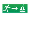 Emergency exit sailing sailboat