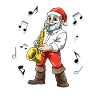 Nikolaus plays saxophones