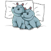 Hippo Sleeping Shirt Hippo