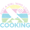 Bare en jente som elsker å lage mat Sous Gourmet Chef Co