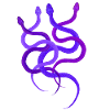 Einfaches Schlangendesign, 4 wilde Pythons