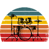 Perkusja Perkusista Vintage Drummer Gift