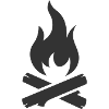 Campfire logo symbol