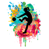 Footballer - PopArt Style
