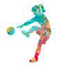 Footballer - PopArt Style