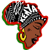 Kenia Keniaanse Vrouw Patroon Vlag Afrika Kaart