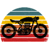 Moto Cafe Racer Retro Design