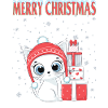 cats christmas- christmas cats tshirt