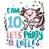 10. Geburtstag Axolotl Ich Bin 10 Party A Lotl