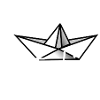 Papierboot Küstenkind