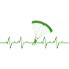 Parachute jump heartbeat