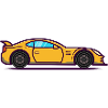 Race Car Yellow