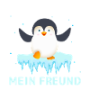 Dünnes Eis Pinguin