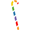 rainbow candy cane lgbtqi queer