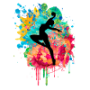 Gymnastique et gymnastique - PopArt Style
