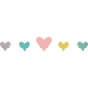 cœurs mignons d’affilée