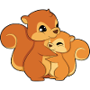 Squirrel Family Hug