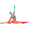 Gymnaste en équilibre - PopArt Style