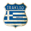 Héraklion Grèce Armoiries Drapeaux Design