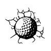 Golf Ball Serve Golfer
