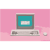 Pink Computer Y2K Retrowave