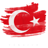 Türkiye Turquie Drapeau aquarelle