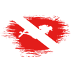 Scuba Diving Diver Down Flag