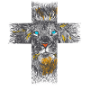 Jésus-Christ Lion Cross Foi
