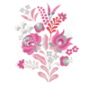 Hungarian flowers,pink,tendrils,flower,bouquet of flowers