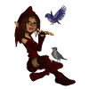 Little fairy with birds