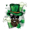 Fumer Squelette Crâne Saint Patrick