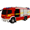 Feuerwehrauto Grafikstil