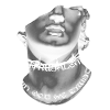 Sculpture with tattoo