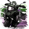 Motorcycle GS black