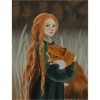 Frau mit Fuchs