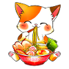 Ramen Cat Anime Japanese