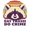Raccoon eat trash do crime