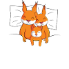 Squirrel Family Sleeping Shirt