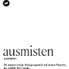 ausmisten - genau erklärt