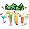 Colourful cocktails