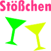 Stößchen (zwei Cocktailgläser)