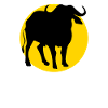 buffalo and moon