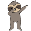 Dabbing Faultier