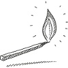 Match Light Fire Symbol
