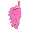 Carte GR20 rose
