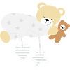Schlafbär mit Teddy
