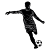Fußball Silhouette