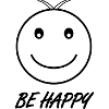 BE HAPPY black