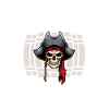 Rumliebhaber, Rum, Rumtrinker Pirat