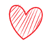 Red Heart With Stripes